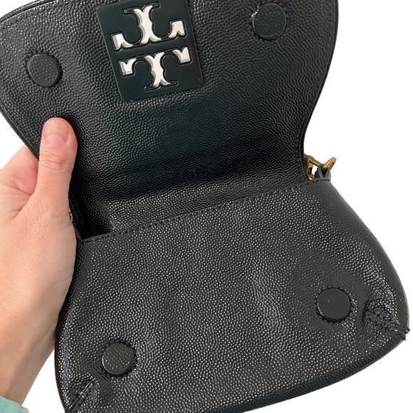 Tory Burch Black Genuine Patent Leather Crossbody Bag - Picture 4 of 7